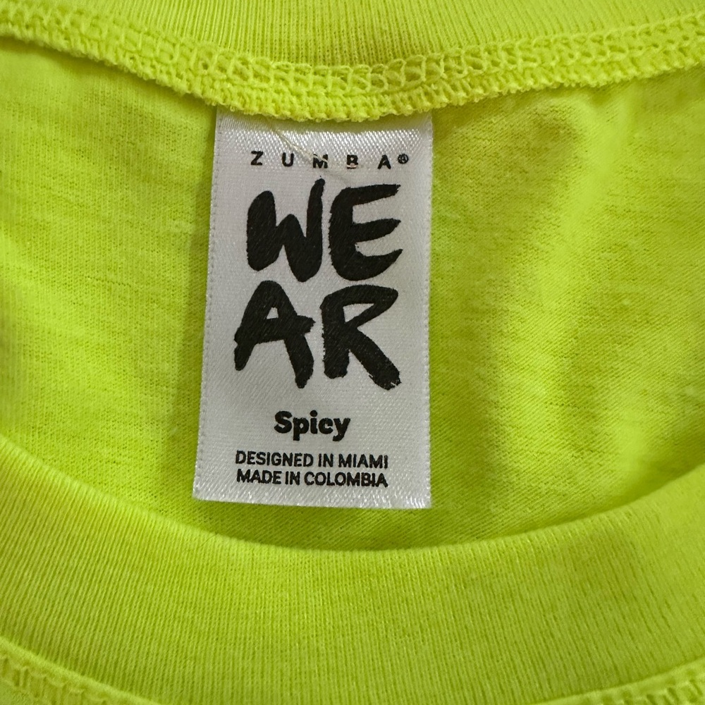 Zumba Fitness Neon Yellow Tank Top - Picture 6 of 6